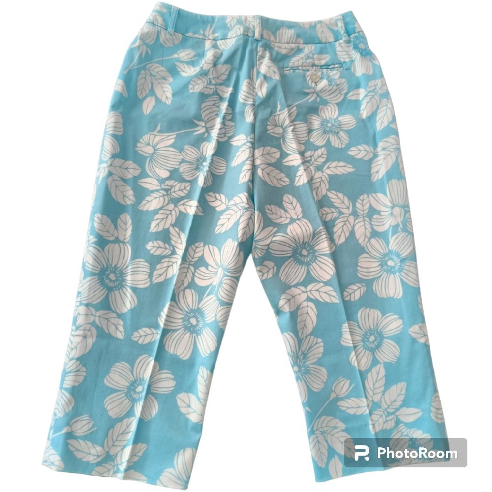12🌴Jessica Sport floral pastel colors capris pants - Picture 5 of 10
